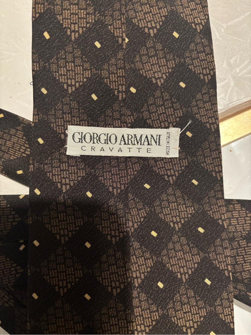 Men’s Giorgio Armani  necktie 100% silk, handmade,made in Italy